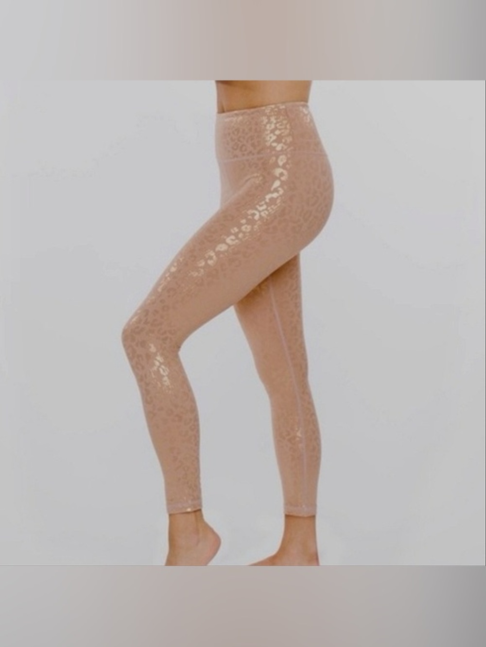 Zyia active gold light n tight high rise 7/8 leggings size 4